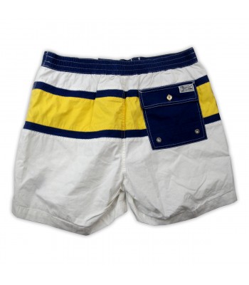 Ralph Lauren Men's Swimsuit Mod. Classic White Striped Polo 2