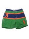 Ralph Lauren Men's Swimsuit Mod. Classic Green Striped Polo