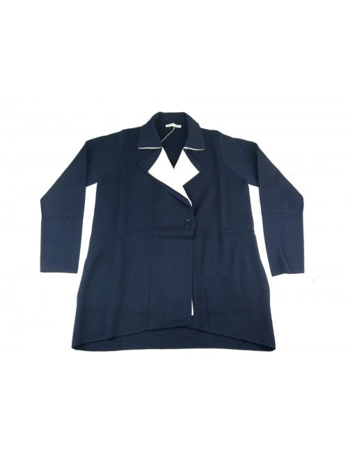 Daniel & Mayer Cardigan Woman Art. 120194 Blue / Cream