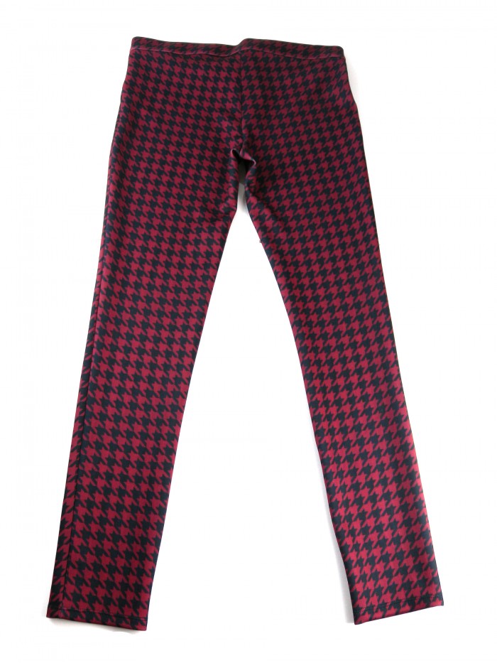 Gai Mattiolo Pantalone Donna Pied de Poule Bordeaux/Nero