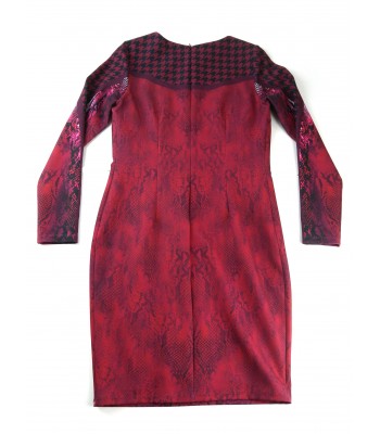 Gai Mattiolo Abito Donna Mod. L1855799 Animalier Paillete Bordeaux/Multicolor 2