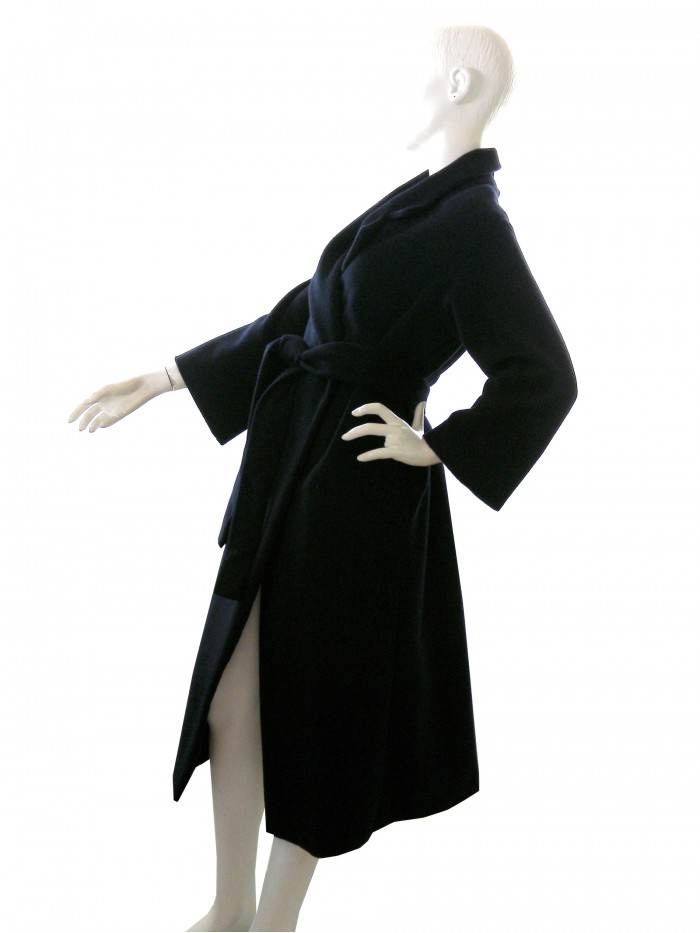 Jupe de Satin Cappotto Donna Mod. Impermeabile Vintage Blu