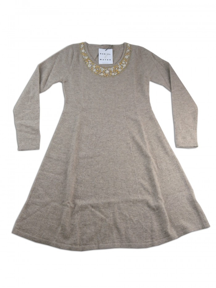 Daniel & Mayer Abito Donna Art. 113 Paillettes Beige Daniel & Mayer Abito Donna Art. 113 Paillettes Beige