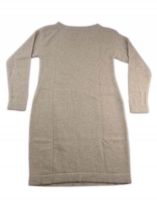 Daniel & Mayer Abito Donna Art. 616 Maxi Pull Unito Beige