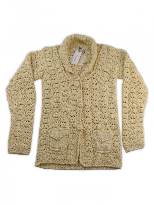 Blumarine Cardigan Donna Handmade Gold Uncino