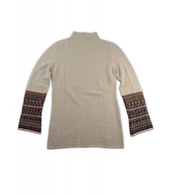 Malo Maglia Donna Lupetto Filo Lurex Panna 2