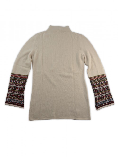 Malo Maglia Donna Lupetto Filo Lurex Panna