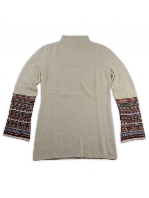 Malo Women's Sweater Lurex Lurex Cream Malo Women's Sweater Lurex Lurex Cream