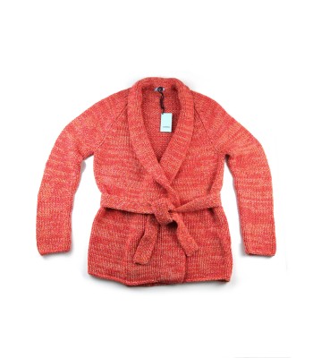 Malo Cardigan Donna Over Aperto Arancio Melange