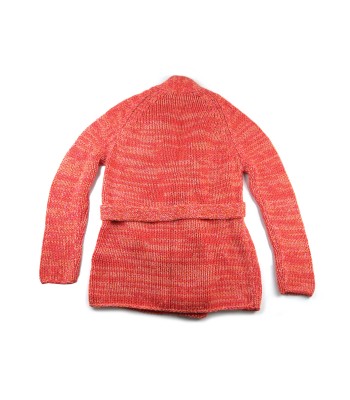 Malo Cardigan Donna Over Aperto Arancio Melange 2
