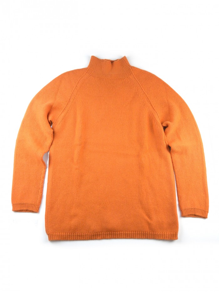 Malo Sweater Woman Crater Plain Orange Malo Sweater Woman Crater Plain Orange