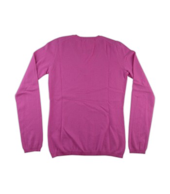 Bellwood Sweater Woman V-Neck Solid Fuchsia 2