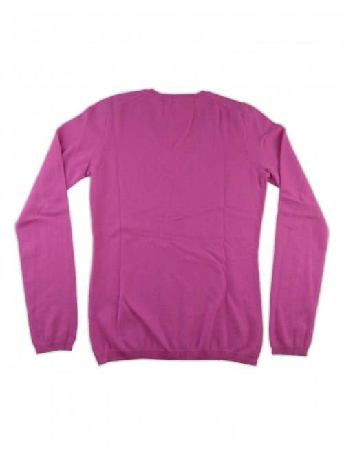 Bellwood Maglia Donna Collo a V Unita Fucsia