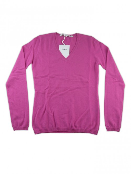 Bellwood Maglia Donna Collo a V Unita Fucsia Bellwood Maglia Donna Collo a V Unita Fucsia