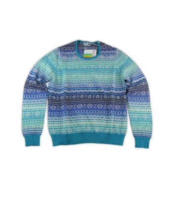 Ballantyne Sweater Woman Jacquard Multicolor Turquoise