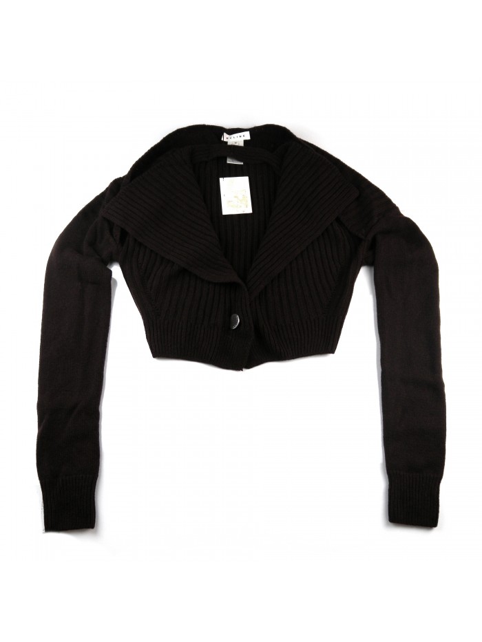 Celine Women's Deconstructed Cardigan Brown Celine Women's Deconstructed Cardigan Brown