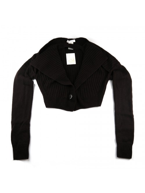 Celine Women's Deconstructed Cardigan Brown Celine Women's Deconstructed Cardigan Brown