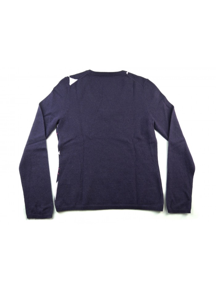 Daniel & Mayer Maglia Donna Collo a V Losanghe Rosa/Viola