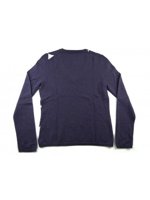 Daniel & Mayer Maglia Donna Collo a V Losanghe Rosa/Viola