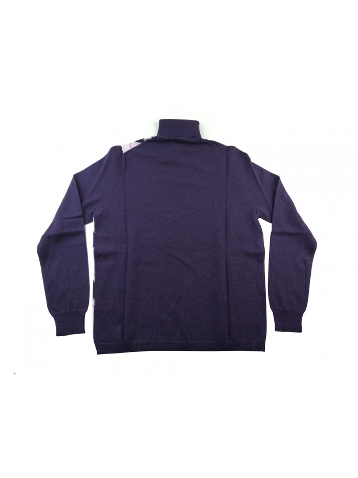 Daniel & Mayer Maglia Donna Dolcevita Losanghe Rosa/Viola