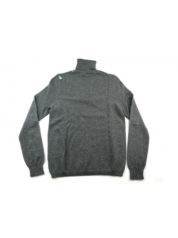 Daniel & Mayer Maglia Donna Dolcevita Losanghe Grigio/Acqua