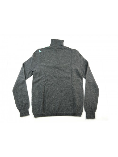 Daniel & Mayer Maglia Donna Dolcevita Losanghe Grigio/Acqua