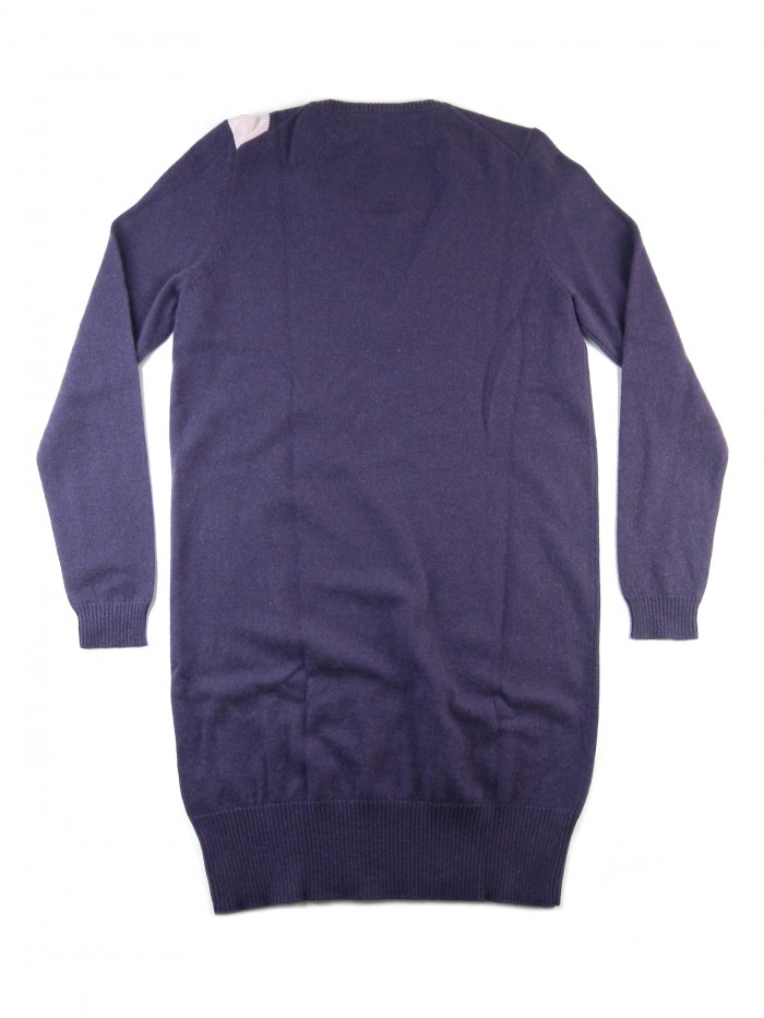 Daniel & Mayer Maxi Pull Donna Collo a V Losanghe Rosa/Viola