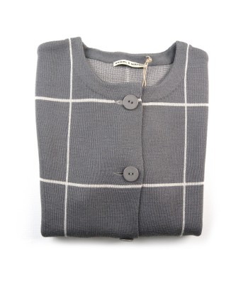 Daniel & Mayer Turtledove / Beige Checked Woman Cardigan