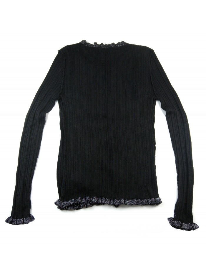 Roberto Cavalli Cardigan Donna Aperto Lurex Nero