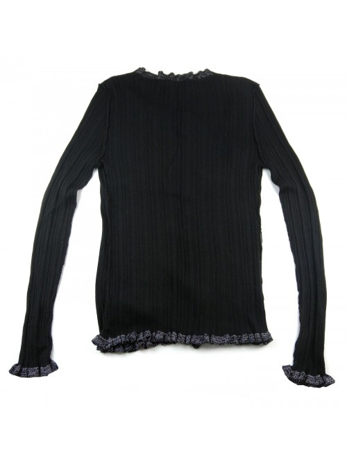 Roberto Cavalli Cardigan Donna Aperto Lurex Nero