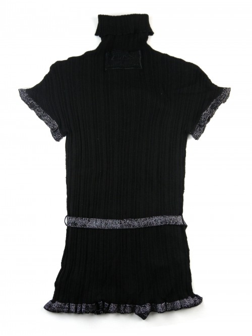 Roberto Cavalli Maglia Donna Dolcevita Smanicata Lurex Nero