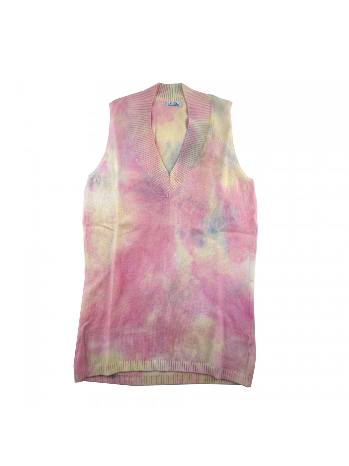 Malo Tween Set Donna Cardigan + Canotta Multicolor