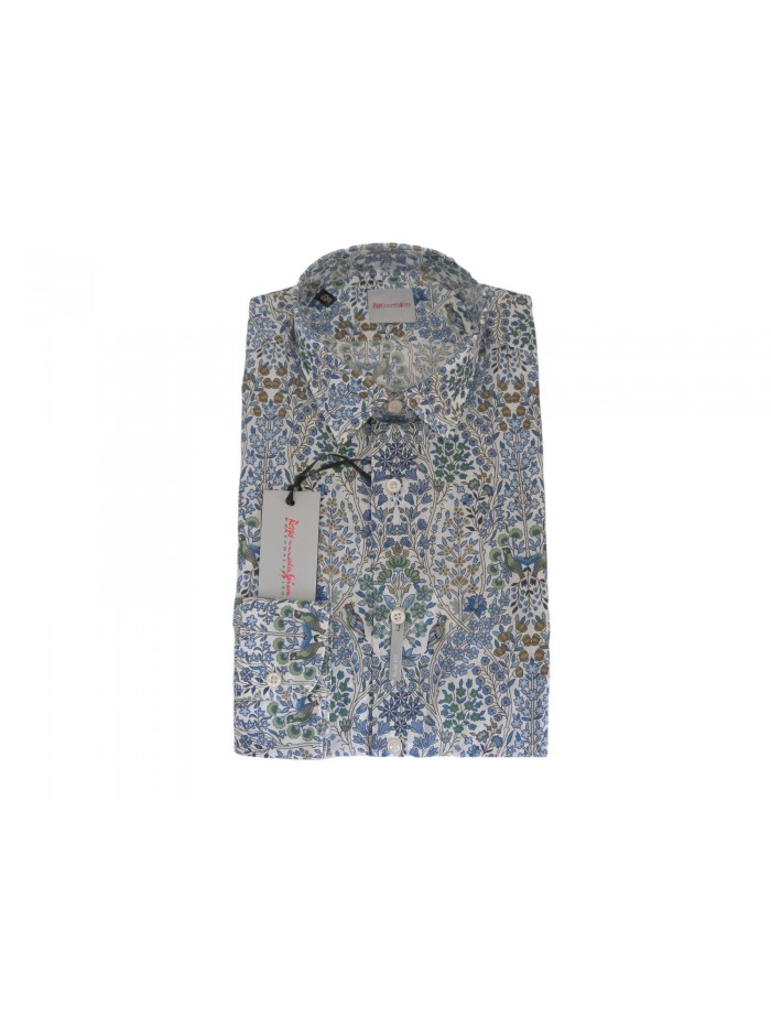 Rosso Malaspino Man Shirt Art. 2766 COL 11 Slim Multicolor Fantasy Rosso Malaspino Man Shirt Art. 2766 COL 11 Slim Multicolor Fantasy