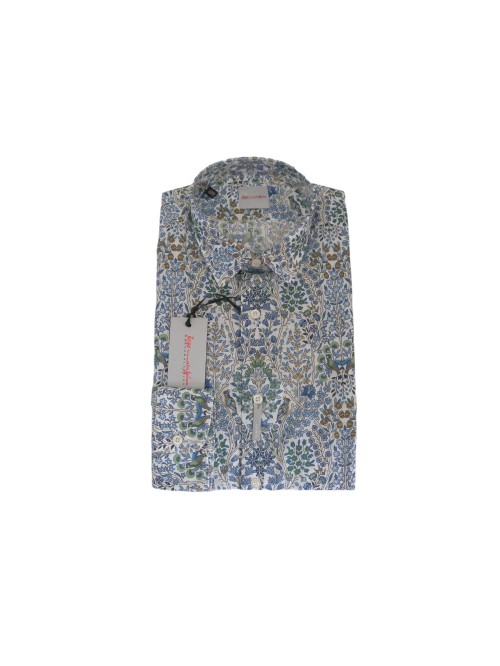 Rosso Malaspino Man Shirt Art. 2766 COL 11 Slim Multicolor Fantasy Rosso Malaspino Man Shirt Art. 2766 COL 11 Slim Multicolor Fantasy