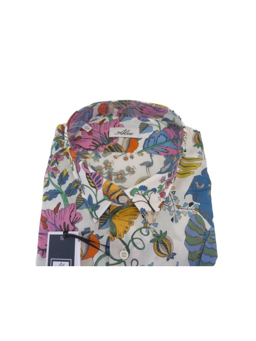 Alea Camicia Uomo Art. 2766 COL 21 Slim Fantasia Multicolor