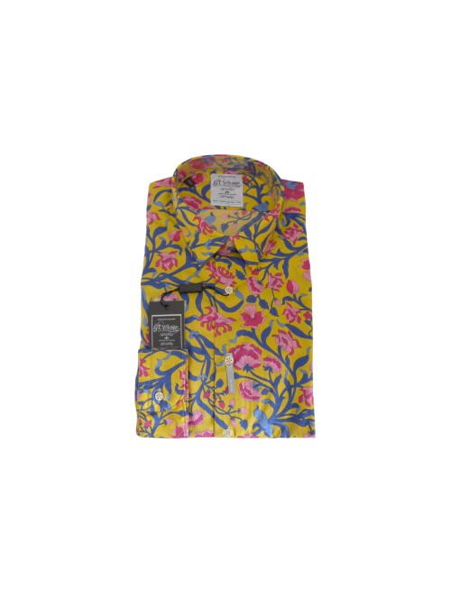 G.V. Conte Camicia Uomo Art. 2766 COL 30 Slim Fantasia Multicolor G.V. Conte Camicia Uomo Art. 2766 COL 30 Slim Fantasia Multicolor