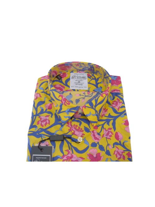 G.V. Conte Man Shirt Art. 2766 COL 30 Slim Multicolor Fantasy