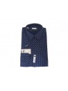 Palazzo Santi Man Shirt Art. 6355 COL 31 Slim Micro-pattern