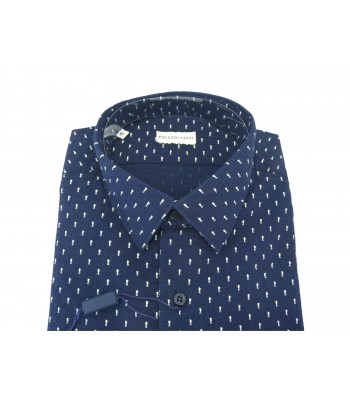 Palazzo Santi Man Shirt Art. 6355 COL 31 Slim Micro-pattern 2