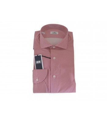 Alea Camicia Uomo Art. 2654 COL 32 New Tailor Pois Bianco/Rosso