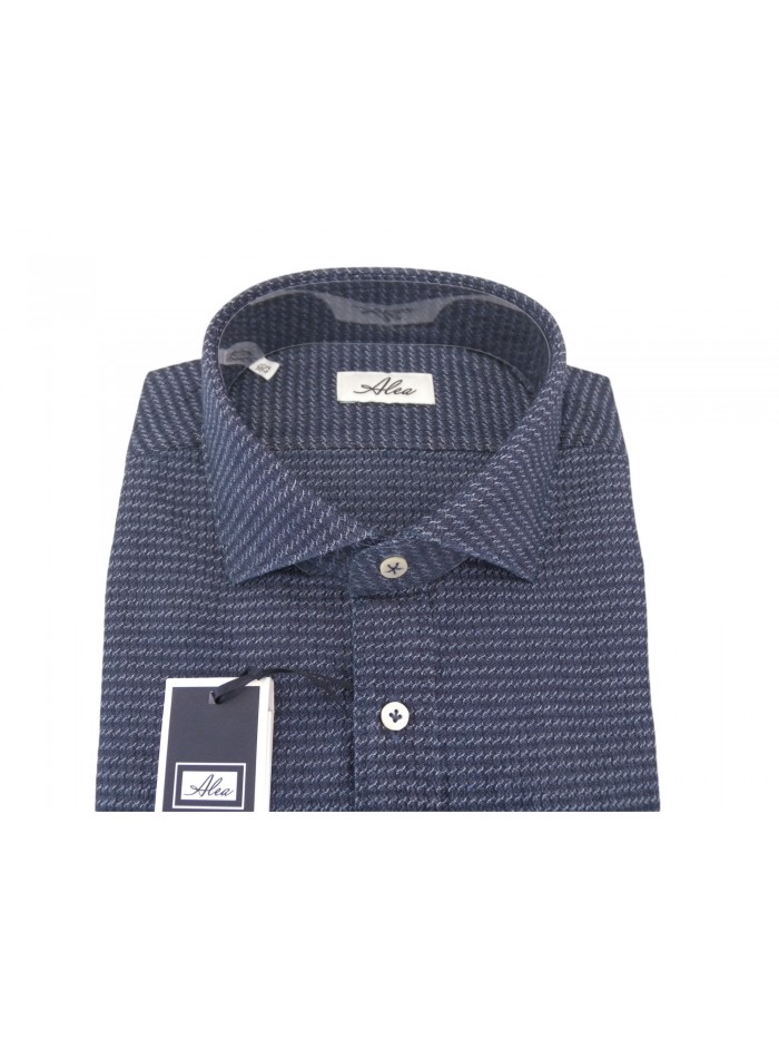 Alea Man Shirt Art. 2638 COL 11 Tailor Embossed Micro Pattern