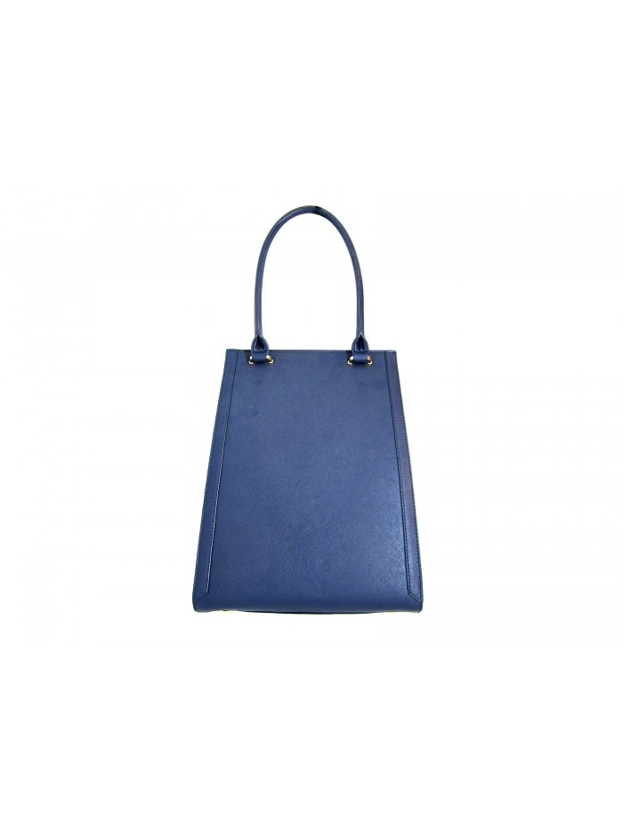 Rigid woman bag with single handle and removable shoulder strap