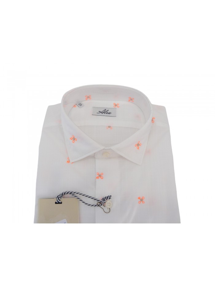 Alea Man Shirt Art. 6256 COL 41 Tailor Embroidered Microfantasia