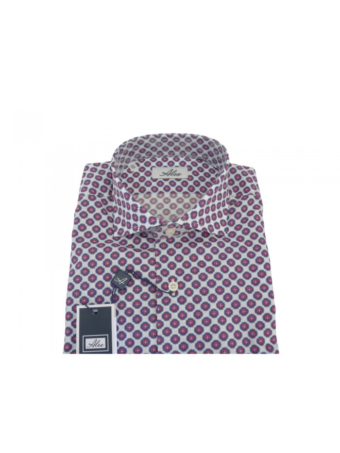 Men's Shirt Art. 2754 COL 22 New Tailor Microfantasy, long sleeve new dress fit, fitted at back.