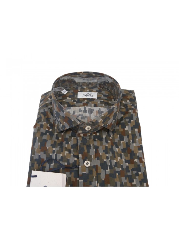 Alea Camicia Uomo Art. 2756 COL 10 New Tailor Fantasia Geometrica
