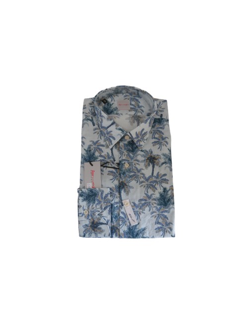 Rosso Malaspino Camicia Uomo Art. 2684 COL 60 New Tailor Palme