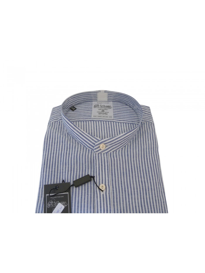 G.V. Conte Men's Shirt Art. GV49 COL 01 Korean Tailor Striped