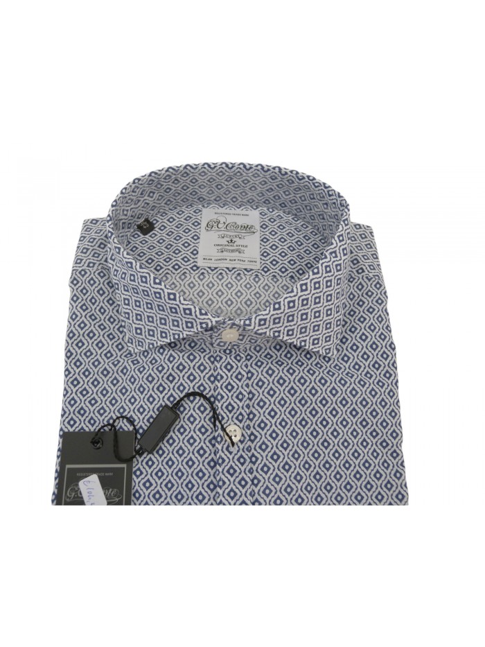 G.V. Conte Camicia Uomo Art. GV14 COL 01 Slim Modulare