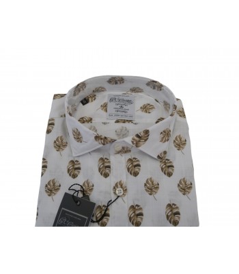 G.V. Conte Camicia Uomo Art. GV16 COL 02 Slim Foglie 2