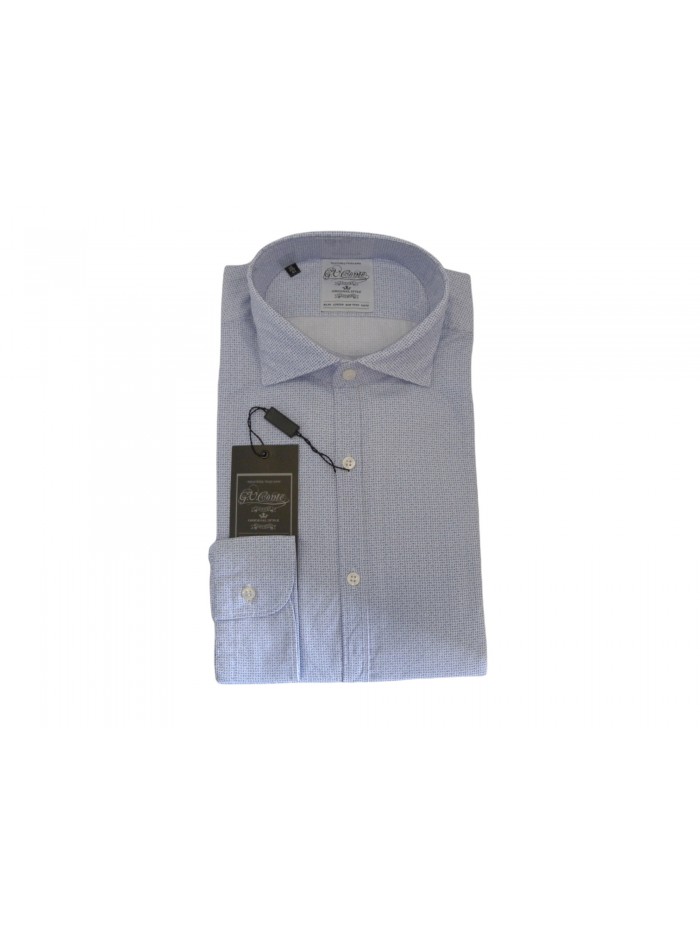 G.V. Conte Man Shirt Art. GV02 COL 04 Slim Micro-pattern G.V. Conte Man Shirt Art. GV02 COL 04 Slim Micro-pattern